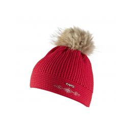 CAPO Čepice Beanie with strass  Pompon - 1