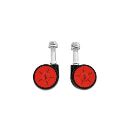 SCICON Set of 2 Multi-Wheels for AeroComfort 3.0 bike bags (black/red) - 1