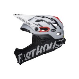 BELL Super DH Spherical Mat/Glos Black/White Fasthouse S - 1