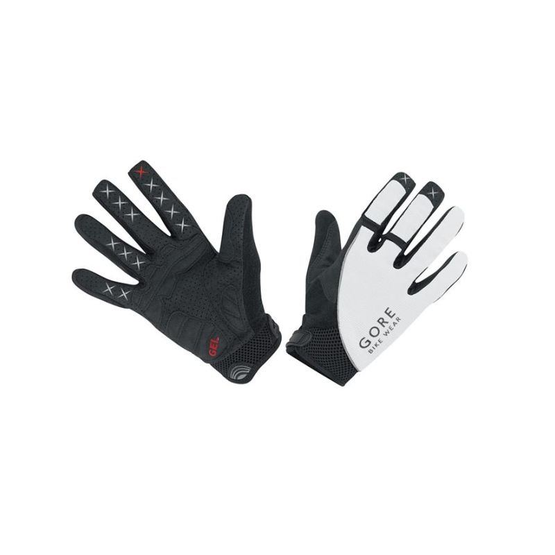 GORE Alp-X 2.0 Long Gloves-white/black-10 - 1
