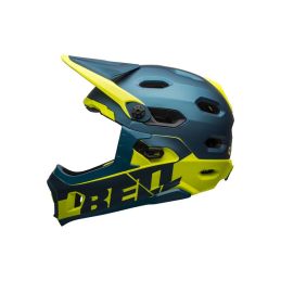 BELL Super DH Spherical Mat/Glos Blue/Hi-Viz M - 1