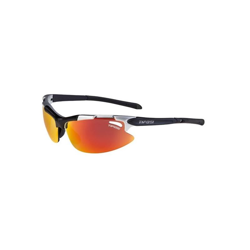 Tifosi Pave-Metalic Silver/interch/Smoke w/Red GG,AC Red,Clear sleva, bez boxu - 1 Tifosi Pave-Metalic Silver/interch/Smoke w/Red GG,AC Red,Clear sleva, bez boxu - 1